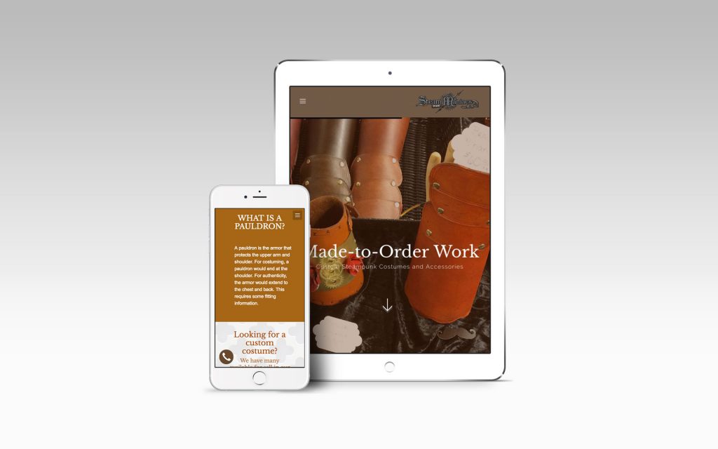 Steampunk Maniacs Web designed by Graphicsbyte Creative - Mark Boehly