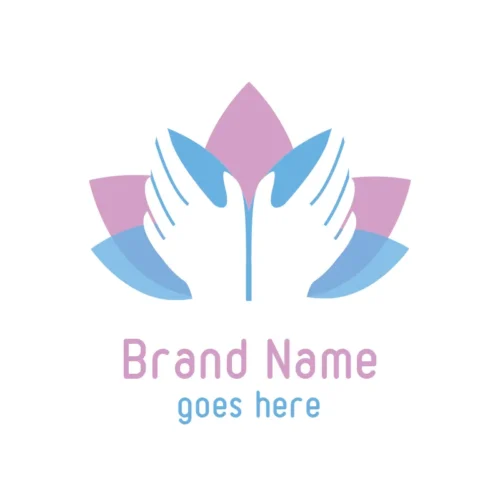 Lotus massage logo with text - For Sale - Graphicsbyte