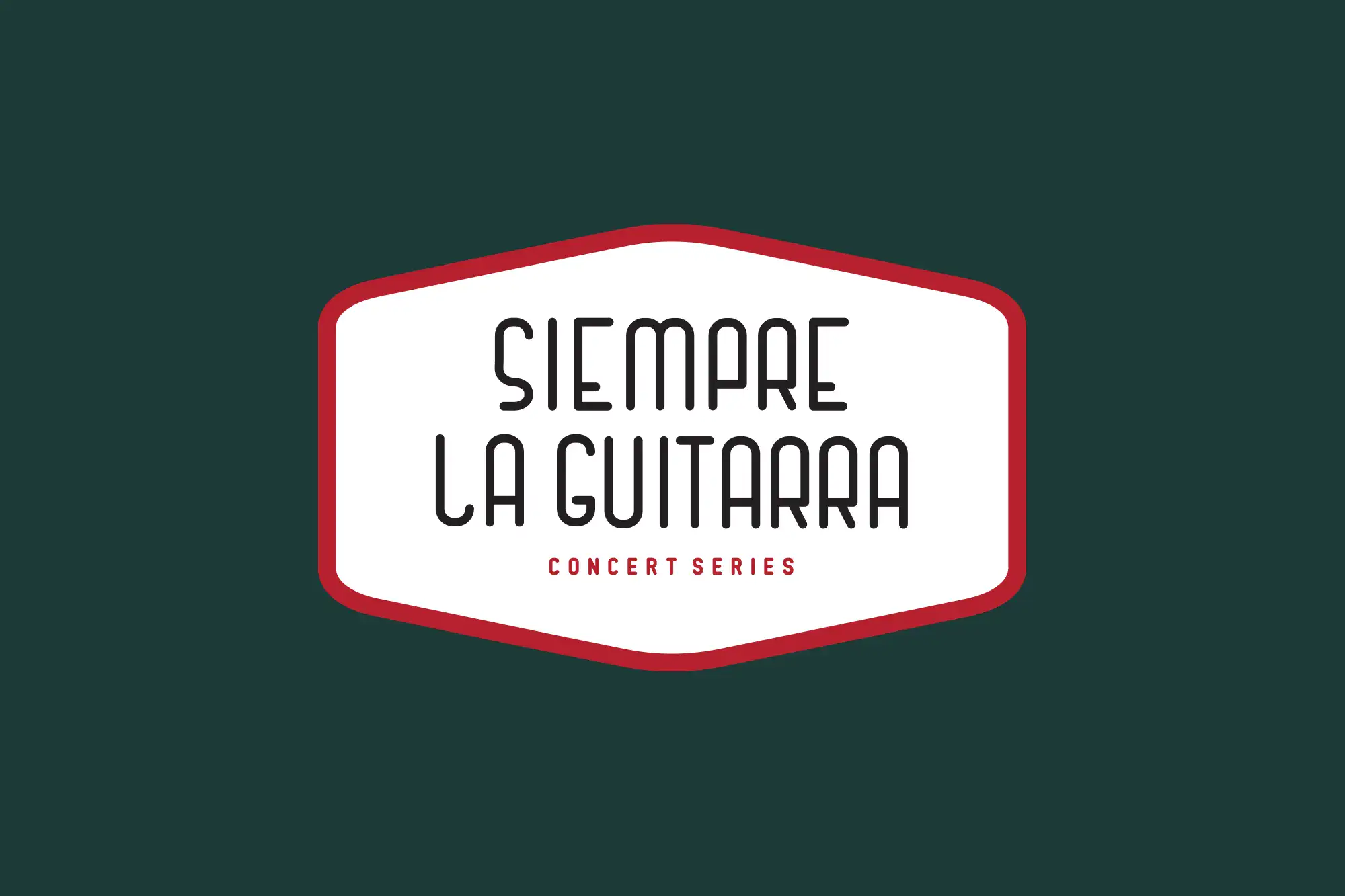 Siempre La Guitarra Typeface Badge - David Tutmark - Mark Boehly - Graphicsbyte
