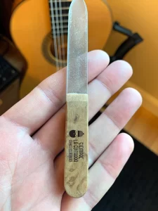 Siempre La Guitarra Custom Glass and Wood Nail File - Graphicsbyte