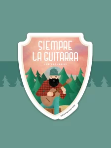 Siempre La Guitarra Lumberjack Arrowhead Sticker - Graphicsbyte