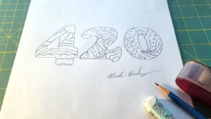 4/20 Copper Black Sketch - True Terpenes - Illustrated by Mark Boehly - Graphicsbyte