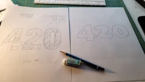 4/20 Ringside to Copper Black Sketch - True Terpenes - Illustrated by Mark Boehly - Graphicsbyte