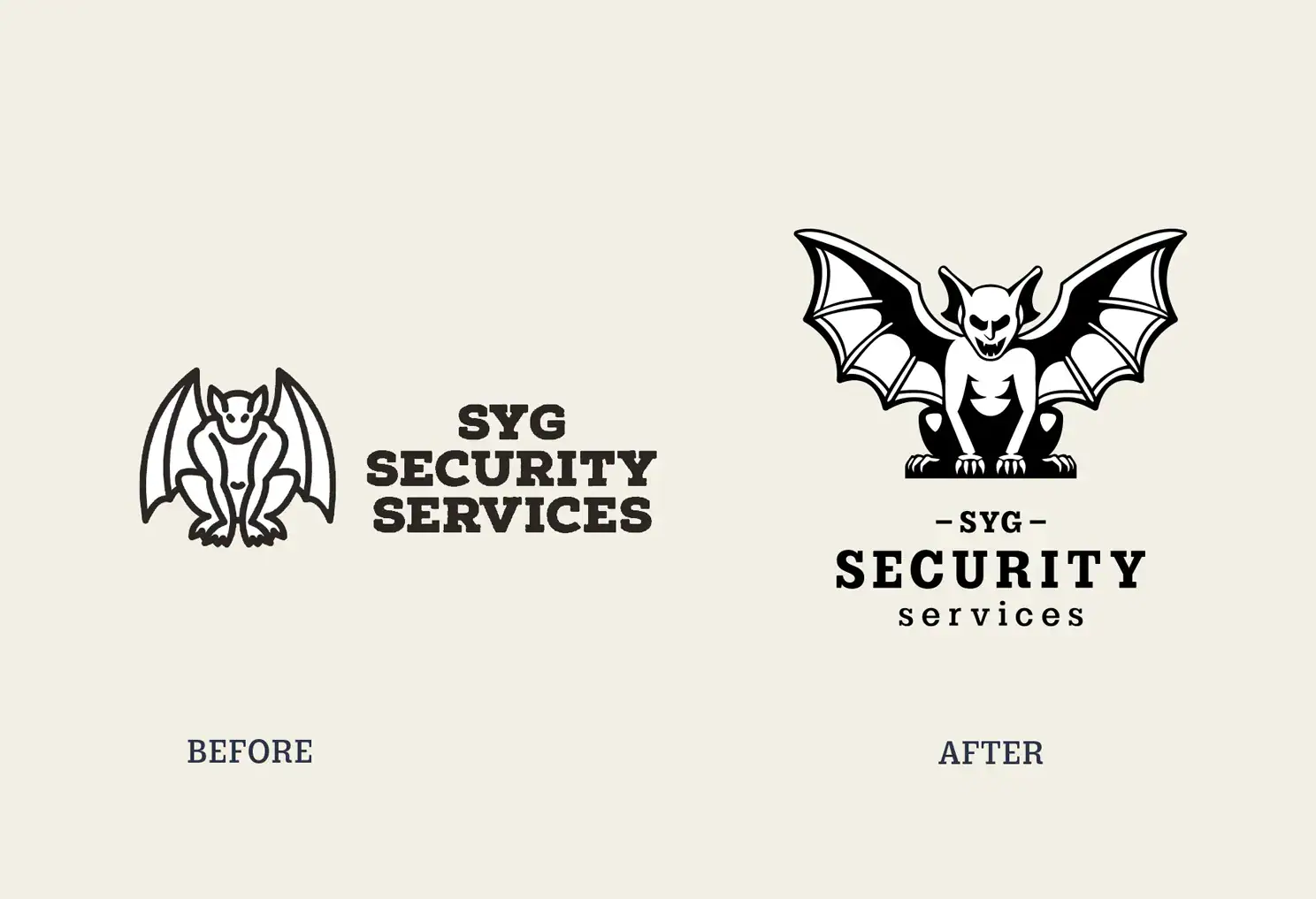 SYG-Security Services_Before & After Logo - Graphicsbyte