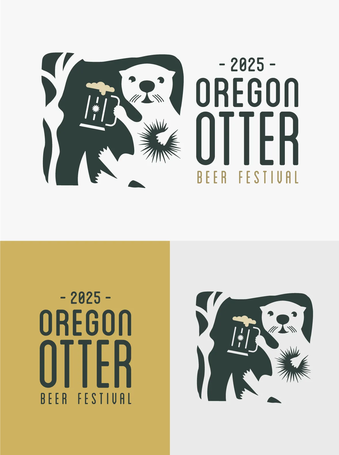2025 Oregon Otter Beer Festival Logo designed by Mark Boehly - Graphicsbyte