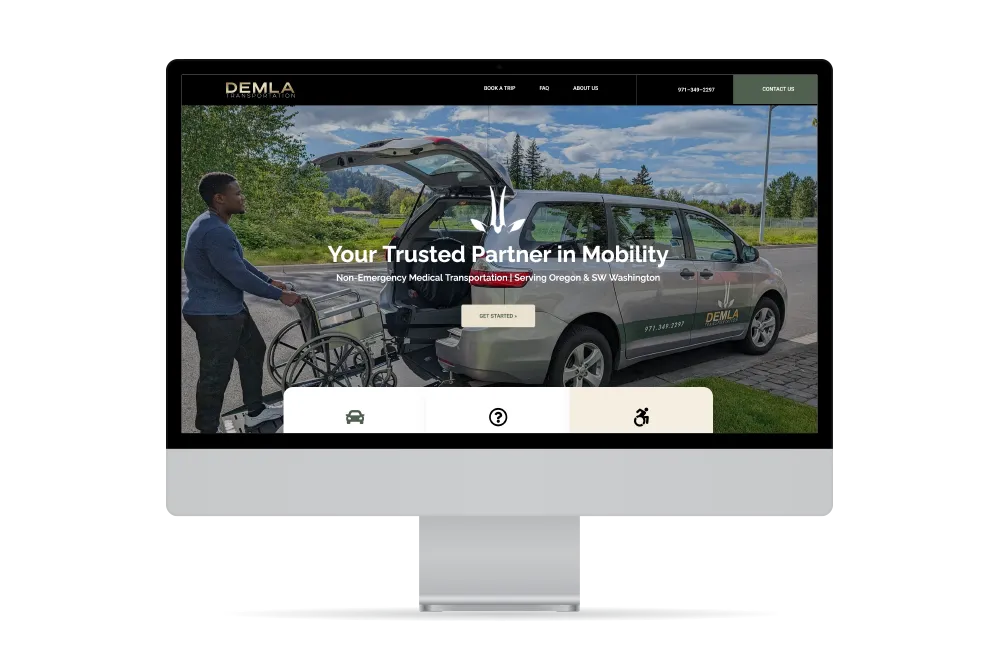Demla Transportation - NEMT Web Development - Graphicsbyte