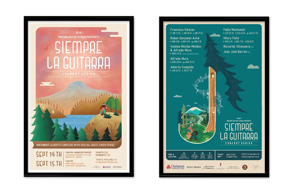 Siempre La Guitarra Posters - Illustrated by Mark Boehly - Graphicsbyte