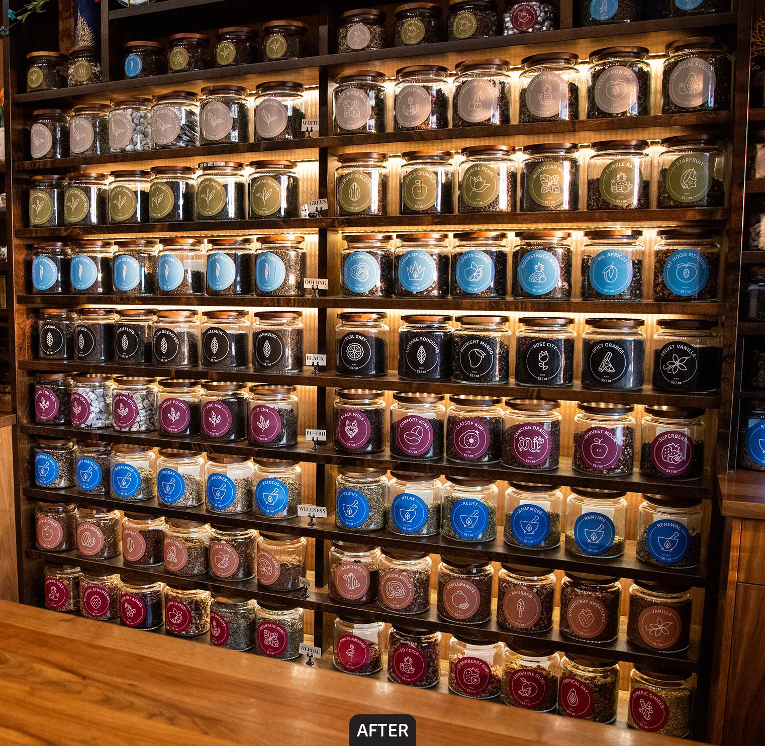 Tea Wall After
