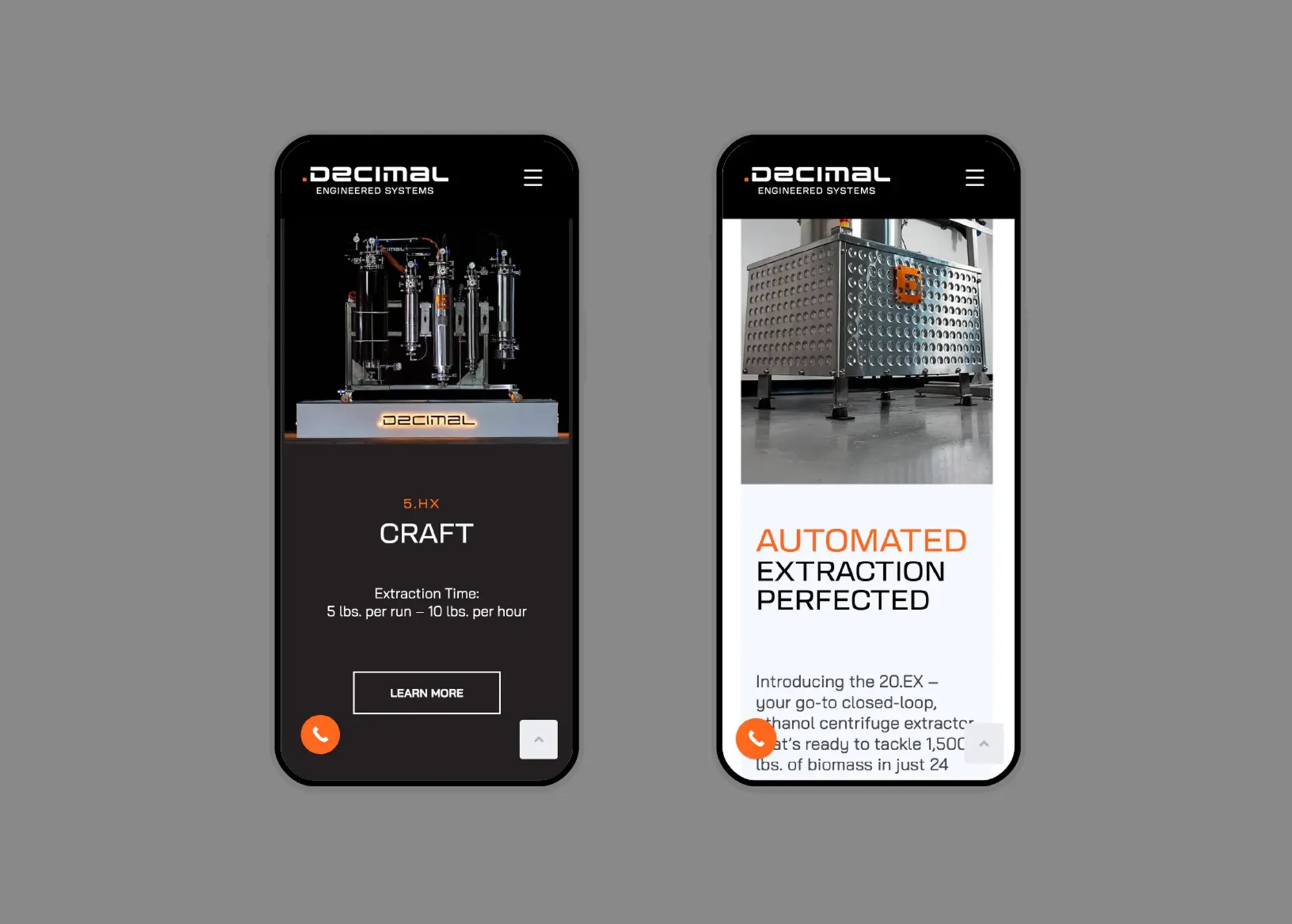 Decimal Engineered Systems - Web Design - Graphicsbyte