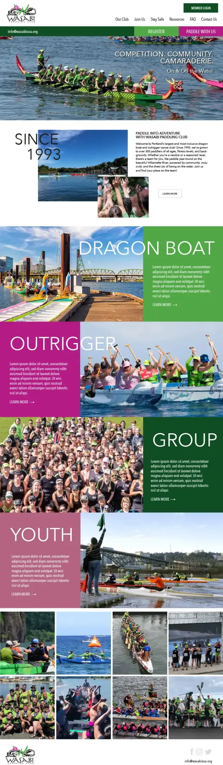 Wasabi Paddling Club - Carpe Viam Group - Graphicsbyte