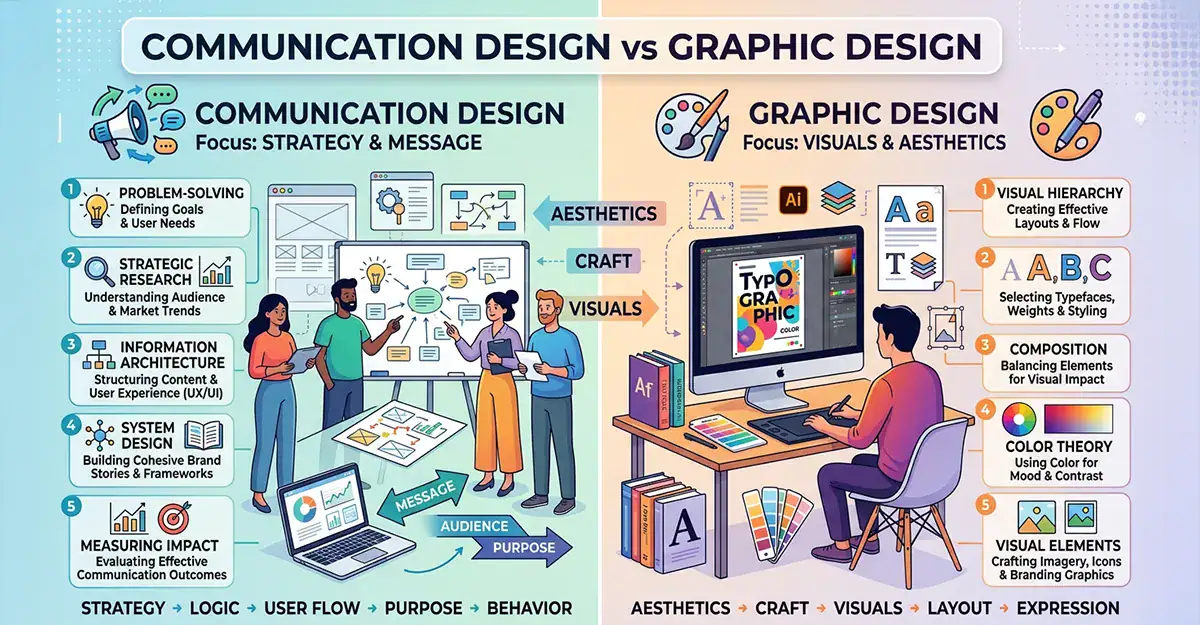 Communication Design vs Graphic Design-Graphicsbyte