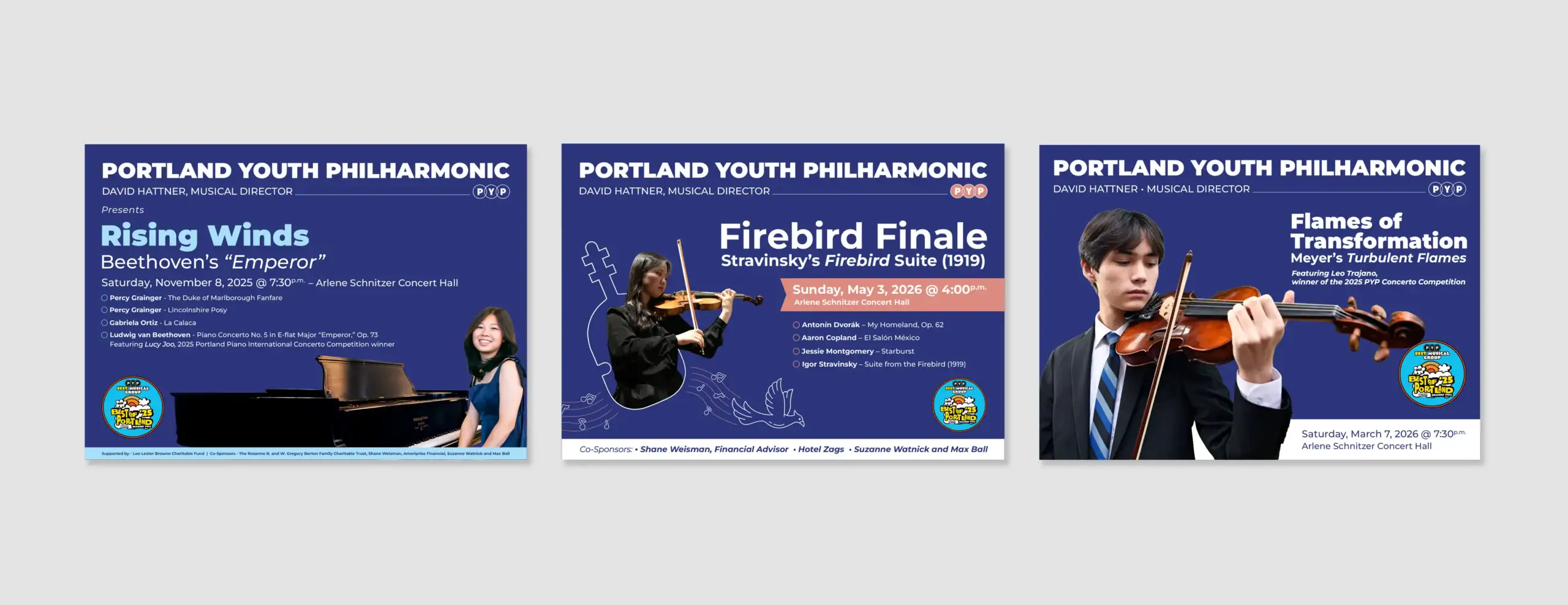 5x7 Mailer Portland Youth Philharmonic -Graphicsbyte