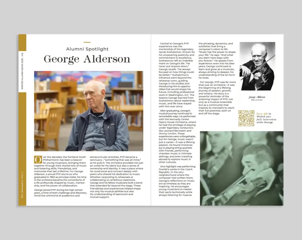Alumni News The Resonance Vol 1 Spread-Graphicsbyte