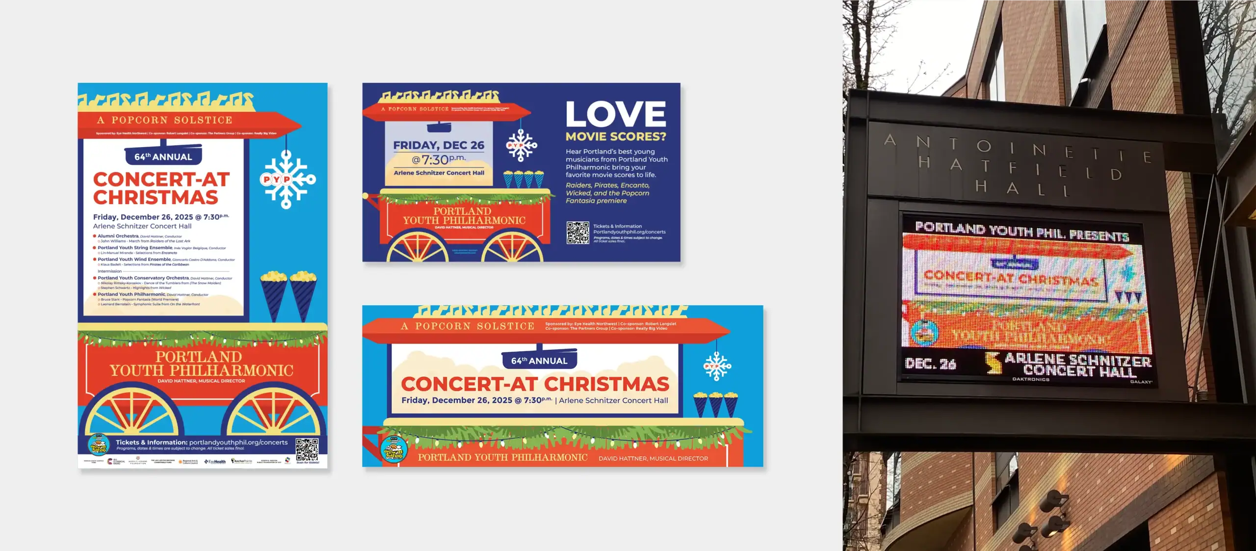S102 Concert-At-Christmas Popcorn Solstice - Portland Youth Philharmonic -Graphicsbyte