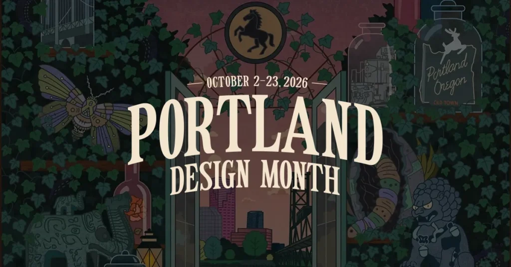 Portland Design Month Poster by Mark Boehly - Graphicsbyte