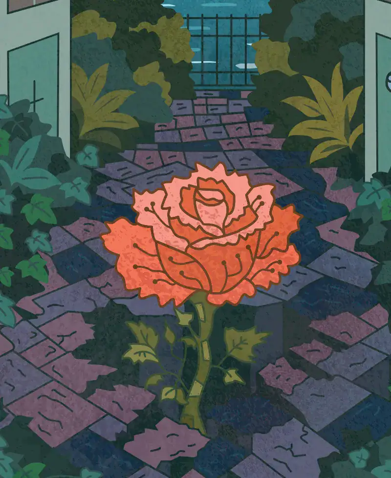 Portland Design Month Limited Edition Poster Rose Upclose by Mark Boehly Graphicsbyte
